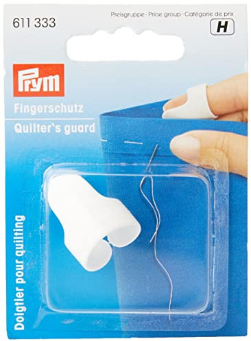 Prym 611333 Fingerschutz verstellbar Quilter's Guard, Plastik, White, 1 Stück