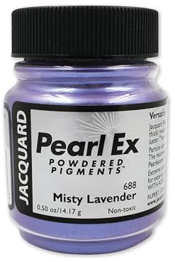 Jacquard Pearl Ex Misty Lavender Powdered Pigment for Epoxy Resin Art, Versatile Craft Mica, Vibrant Shimmer for Slime Making, Calligraphy Ink and Polymer Clay, 14g (.50 Oz)