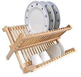 Metaltex 69043410080 Abtropfgestell, faltbar, Holz