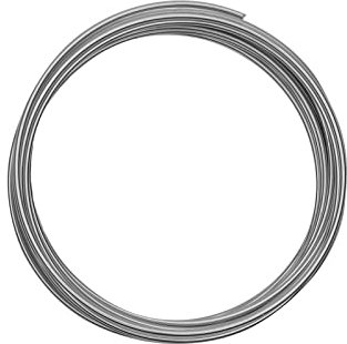 Vaessen Creative Redondo Alambre de Aluminio, Plata (Silver), 2 mm 5 m, 5