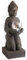 Buddha Statue Windlichthalter Kerzenständer Dekofigur H 44 cm 5989500