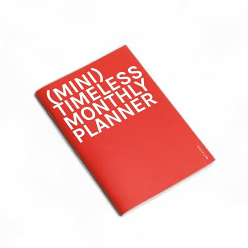 OCTÀGON DESIGN | Mini Timeless Monthly Planner | Planificador Mes Vista Perpetuo. Sin fechas | 14 meses | Tapa blanda | Tamaño similar A6