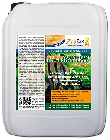 ZOOFUX Profi Aquarium Pflanzendünger EXTRA (GRATIS Lieferung in DE - Versorgt Pflanzen mit lebensnotwendigen Spurenelementen und Nährstoffen für EIN kräftiges Wachstum), Inhalt:2.5 Liter