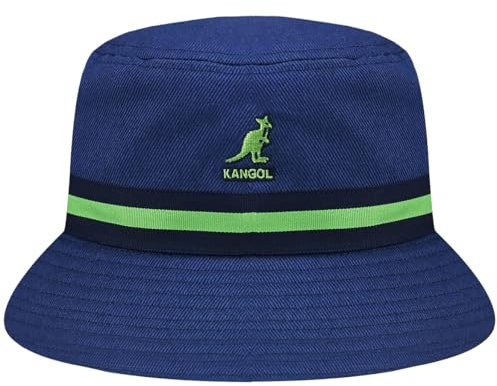 Kangol Unisex Stripe Lahinch Fischerhut, Blau-Blau (Marineblau), XL