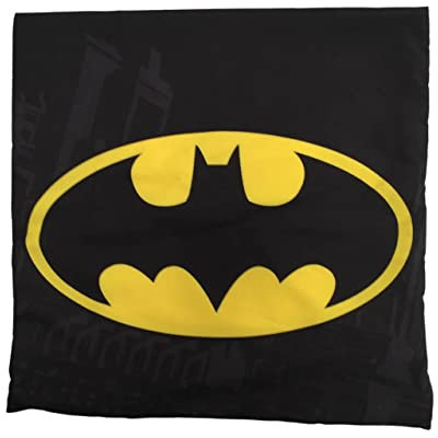 DC Comics Batman Kissenbezug 40x40cm, Schwarz, Cartoon-Muster, Dekorative Kissenhülle, Quadratisch, Reißverschluss, 1 Stück