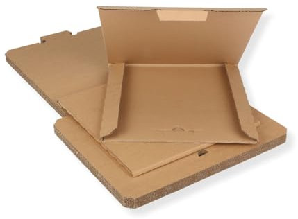 10 St. Deluxe Versandkartons für eine LP Schallplatte 325x325x4 mm Kartonage für Vinyl LP Maxi 12 Zoll extra stark