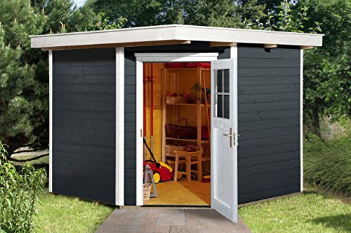 Weka Gartenhaus 229 Gr.2, anthrazit 235 x 239 cm