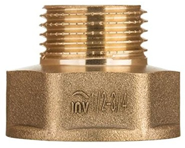 Brass Pipe Connection Reduction Fittings Female x Male FxM 1 x 1/2