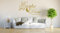 INDIGOS UG - Wandtattoo Wohnzimmer - Wandaufkleber Carpe Diem - Genieße den Tag - 90x57cm - Gold E933 - Aufkleber Kinderzimmer Schlafzimmer Küche Badezimmer Büro Dekoration