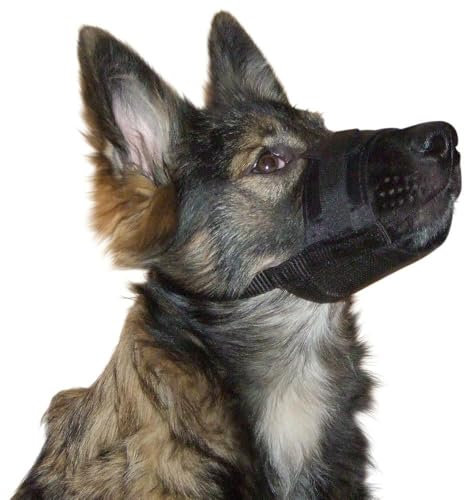 Kerbl Pet Nylon Maulkorb L, schwarz 18 - 24 cm / 8,5 cm