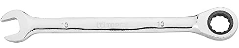 TOPEX Ratschenring-Maulschlüssel Gabelschlüssel Ratschen Schlüssel Ratschenschlüssel Maulschlüssel Ringschlüssel Kombischlüssel - Chrom-Vanadium-Stahl - 8-24 mm – 10 mm