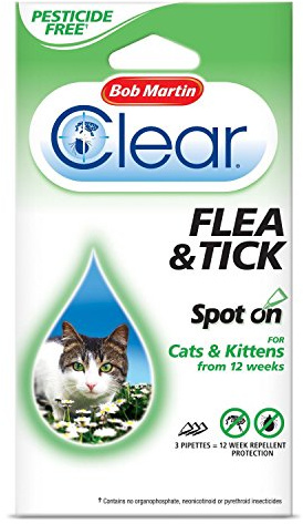Bob Martin Clear Flea and Tick Spot On Cats, 12 Weeks