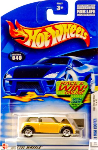 Hot Wheels 2002 First Editions -#28 2001 Mini Cooper 5-spoke Wheels #2002-40 Collectible Collector Car Mattel 1:64 Scale Collectible Die Cast Car