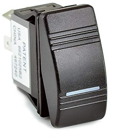 12V LED Kippschalter ON-OFF 20 A für z. B. Treibstoff | Für Beleuchtung und Schalterzustand (ON), Boot & Haushalt | 21,5 x 36,8 mm | 12 Volt | Autopilot | Echolot