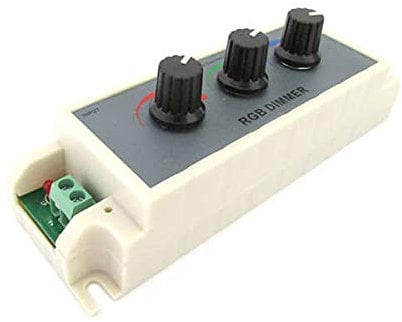 RGB-LED-Dimmer PWM-Controller Manuelles Modul mit Knöpfen 12V 24V 3X3A Für RGB-LED-Streifen