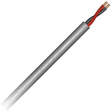 Sommer Cable Lautsprecherkabel 2 x 2,5 mm² Meridian Mobile SP225 OFC Meterware dunkelgrau - 425-0056