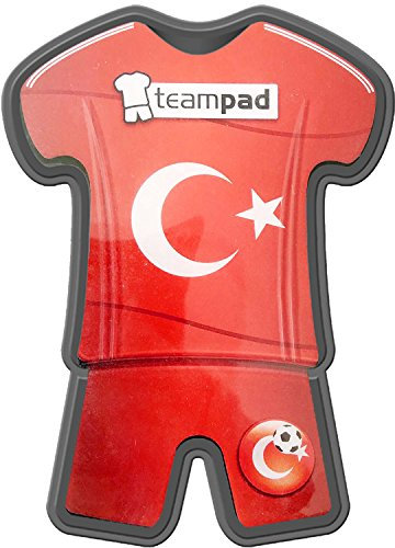 Teampad Autohalterung für Handy Navi Fahne Fussball EM & WM Länderflagge Fanartikel Land Flagge Fan Trikot WM & EM Fanartikel Türkei
