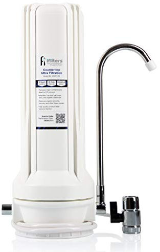 Filtro de agua potable ultra de encimera para COV Quistes Plaguicidas Herbicidas Cloro Sabor y Olor - Blanco