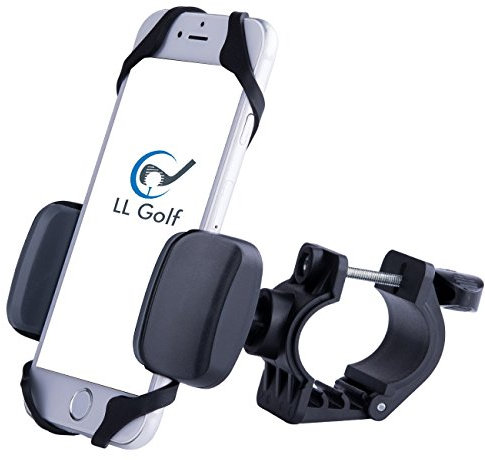 LL-Golf ® Universal Golf Trolley Handyhalter/Smartphone Halter/Cart Handy GPS Halterung/Smartphonehalter für alle gängigen Smartphones