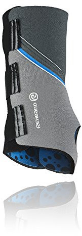 Rehband Herren Handgelenkbandage 7710, grau, S/M, linke Hand
