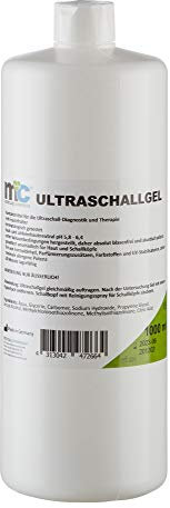Medicalcorner24 Ultraschallgel, Sonographiegel, Kontaktgel, Leitgel, 20 x 1 Liter Flasche, 20 x 1.000 ml