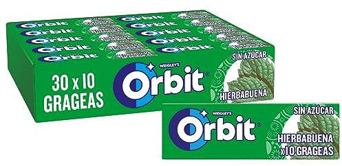 Orbit Chicles Sabor Hierbabuena - Paquete De 30 X 14 Gr - Total: Gr, 420 Gramo, 30 Unidades