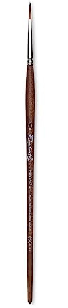 Raphael Precision 8504 Pinceau Rond en Sable synthétique pour Aquarelle et Techniques Mixtes, Manche Court, Taille 0
