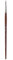 Raphael Precision 8504 Pinceau Rond en Sable synthétique pour Aquarelle et Techniques Mixtes, Manche Court, Taille 0