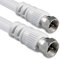 1aTTack - Cable coaxial para Antena (Conector coaxial F a Conector coaxial F, Doble apantallamiento, 75db 85db 100db 110 db 120 db 125 db) Sat weiß F-F 75db 5,0 Meter