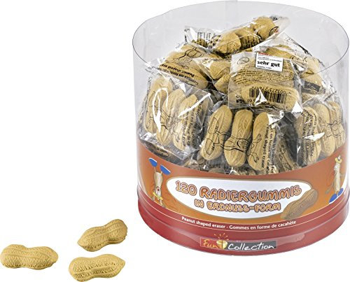 Radiergummi Erdnuss/Peanut (4 x 1,5 cm / 3 Stück)