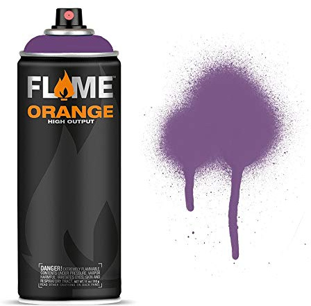 Molotow Flame Orange Spray Paint - Matt Acrylic 400ml Can Blackberry FO-410