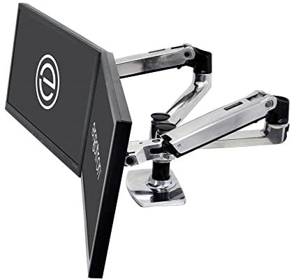 Ergotron 45-245-026 LX 2fach Monitor-Tischhalterung 38,1cm (15) - 68,6cm (27) Höhenverstellbar, N