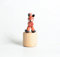 Rudolphs Schatzkiste Holzspielzeug Wackelfigur Fuchs Höhe=7cm NEU Spielzeug Wackeln Wackeltier Wackelspielzeug Figur Holzspielzeug Holztier Tier Drücken Drückfigur Holz Holzfiguren Seiffen Erzgebirge