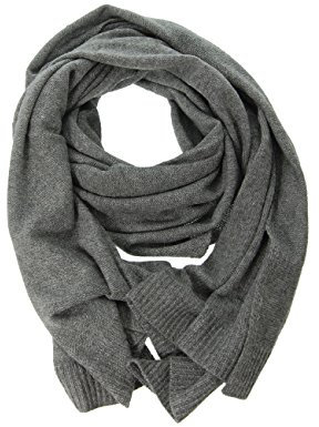 Seeberger Kaschmir Winterschal Schal Kaschmirschal Wollschal Damenschal Herrenschal Strickschal Damen - Winter Herbst-Winter - One Size hellgrau