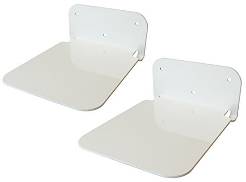 Galleksa, scaffale per libri invisibile, nascosto, in metallo, per casa, camera da letto, decorazione creativa, metallo, White, 2 - confezione