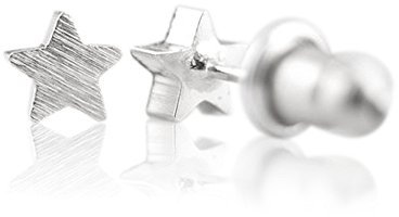 Soulsisters Ohrstecker Stern 925er versilbert als dezenter Ohrring oder Mitbringsel für Freundin, Mutter, Tochter und Enkelin