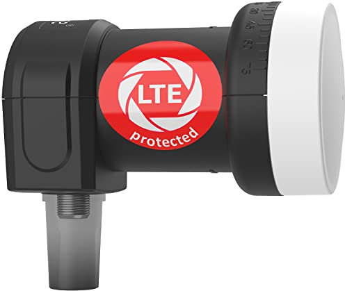 DUR-line +Ultra Single LNB - 1 Teilnehmer schwarz - mit LTE-Filter [ Test SEHR GUT *] 1-Fach, digital, Full HD, 4K, 3D,Premium-Qualität