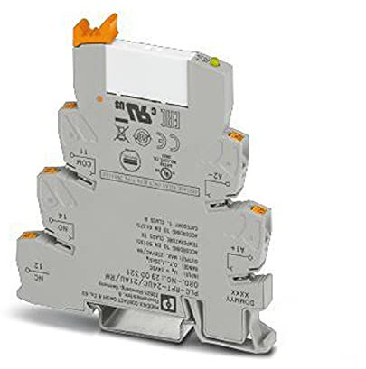 Phoenix Contact PLC-RPT24UC/21AU/RW Interface Relais, 12V dc / 24V dc 12V dc, 1PDT DIN-Schienen, Packung a 10 Stück