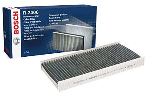 Bosch R2406 Activated Carbon Cabin Filter - Replacement Filter | Against Unpleasant Smells, Pollen and Dust for Cleaner Air Inside the Vehicle