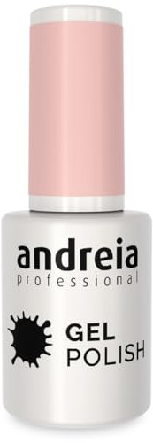 Andreia Semi-Permanent Nail Gel Polish for UV/LED Lamp - Intense Shine and 4 weeks Lasting French Manicure Nail Gel Varnish - Colour 10.5 ml (209 Pink)