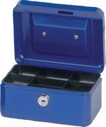 MAUL Geldkassette, blau, Maße B152 x T125 x H81 mm