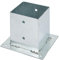 GAH-Alberts 217679 Porta palo da avvitare, Acciaio, 121 x 121 mm