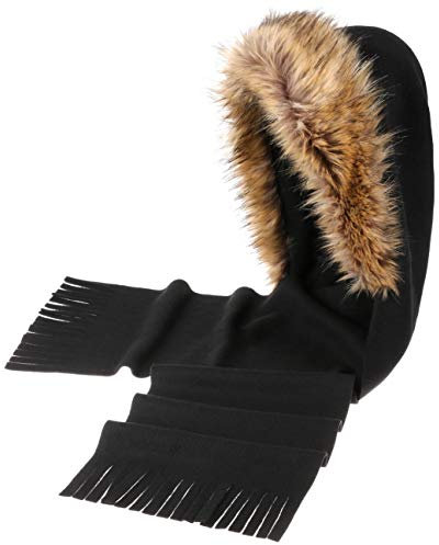 Gebeana Valentina Mützenschal Kapuzenschal Damenschal (One Size - schwarz)