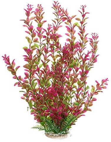 Mayitr 46cm Rhodo künstliche Aquarium Deko Pflanzen Wasserpflanzen Aquariumpflanzen