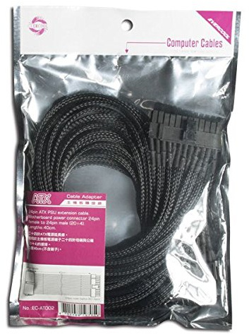 Shiny Hardware Limited Evercool Motherboard power connector 24pin female to 24pin male (20+4) EC-AT002