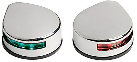 Feuer-Navigation LED EVOLED – Für Brücke – Edelstahl – Rot & Grün 112,5 °