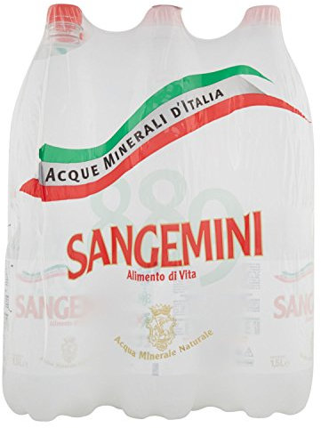 Sangemini Acqua Minerale Naturale - Confezione da 6 Bottiglie x 1.5 l