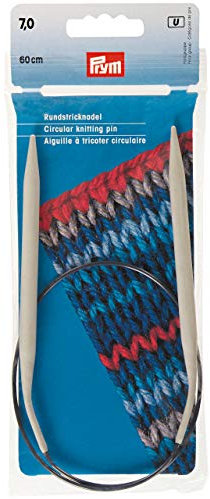 Prym 211385 Rundstricknadeln ALU 60 cm 7,00 mm grau