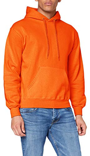 Fruit of the Loom Herren Sweatshirt, Orange, Small
