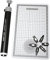 Rayher Hobby Rayher Eyelet-Setter, mit 6 Spitzen und Unterlage, Werkzeug zum setzen von Eyelets (Ösen), mit Druckknopf-Funktion, 7845900